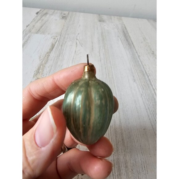 Antique glass ornament green german ? Xmas tree - Picture 6 of 8